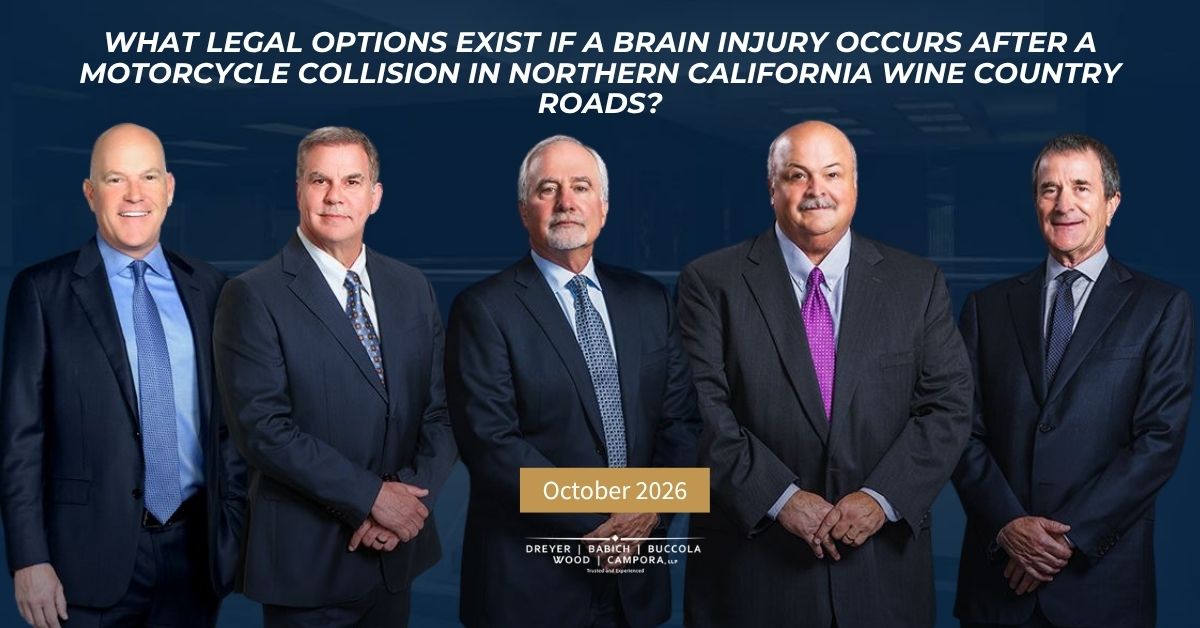 What Legal Options Exist If a Brain Injury Occurs After a Motorcycle Collision in Northern California Wine Country Roads?